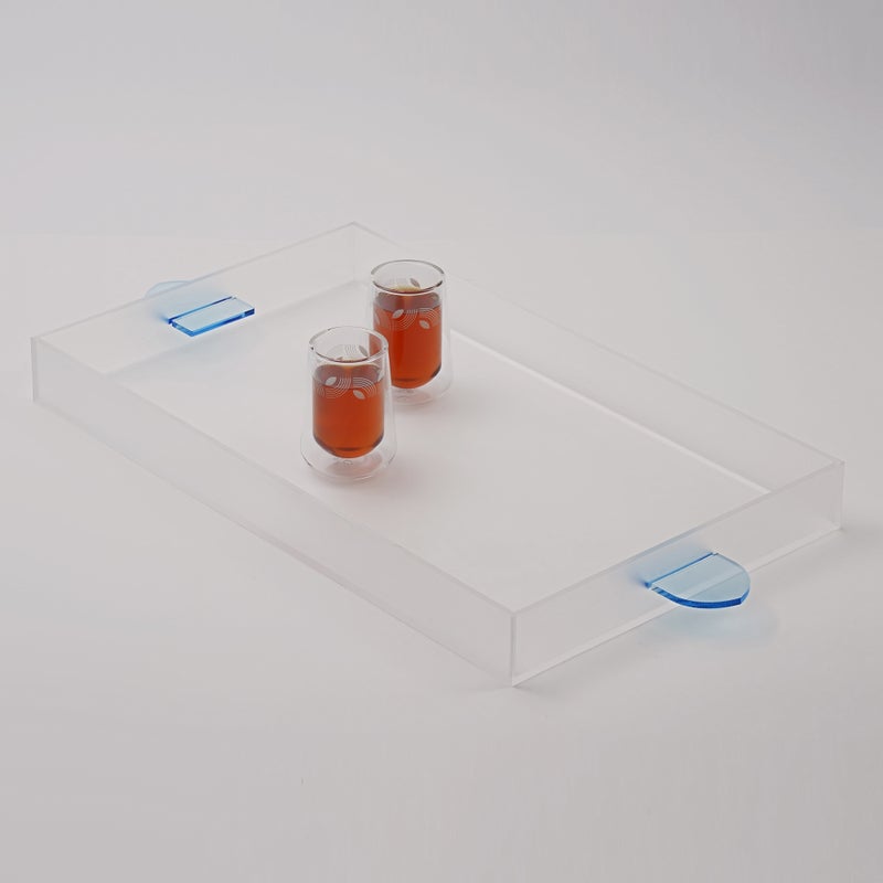 Dallaty Acrylic Tray With Color Handle for Home - Image 4
